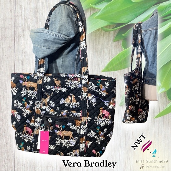 Vera Bradley Handbags - Vera Bradley NEW - Merry Mischief large Tote -rare HTF pattern - 🦌 ❄️